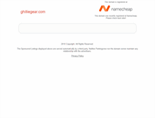 Tablet Screenshot of ghilliegear.com
